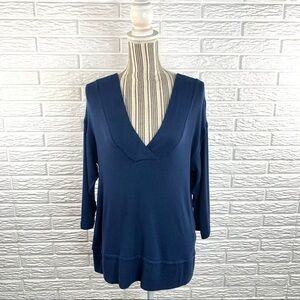Bobeau Soft Blue Knit Top